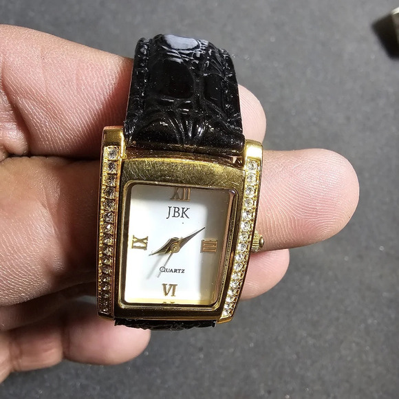 Vintage JBK Collection Camrose & Kross Womens Watch Black Croc Leather Working s - Picture 3 of 11